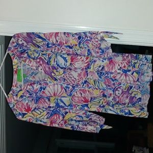 Pappagallo Short Sleeve Blouse Top, size small